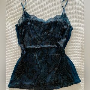 blue lace tank